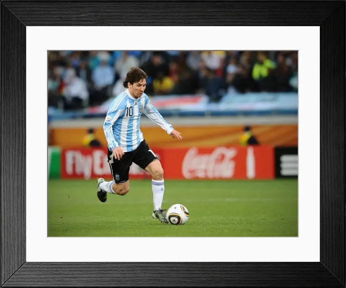 Framed Print : Lionel Messi - 2010 World Cup Framed Print : Lionel Messi - 2010 World Cup