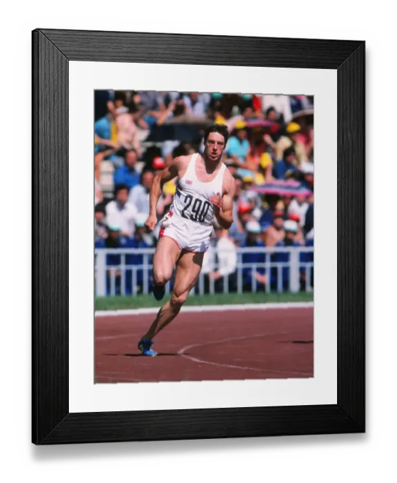 Framed Print : Allan Wells at the 1980 Moscow Olympics Framed Print : Allan Wells at the 1980 Moscow Olympics