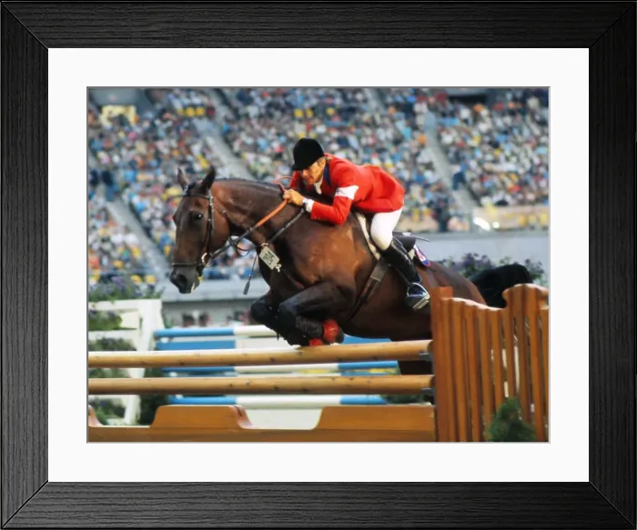 Framed Print : Michael Matz on Grande - 1976 Montreal Olympics Framed Print : Michael Matz on Grande - 1976 Montreal Olympics