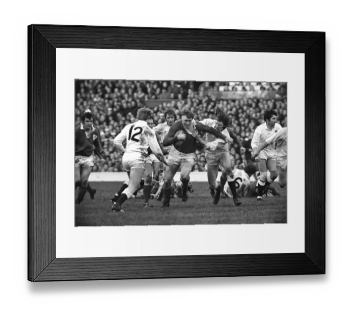 Framed Print : Willie John McBride on the charge during the 1972 Five Nations Framed Print : Willie John McBride on the charge during the 1972 Five Nations
