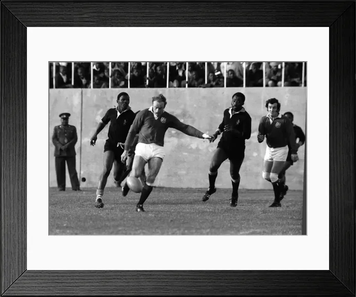 Framed Print : Mike Gibson - 1974 British Lions Tour to South Africa Framed Print : Mike Gibson - 1974 British Lions Tour to South Africa