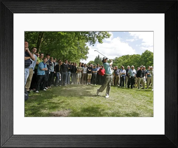 Framed Print : Rory McIlroy hits from the rough at the 2009 BMW PGA Championship Framed Print : Rory McIlroy hits from the rough at the 2009 BMW PGA Championship