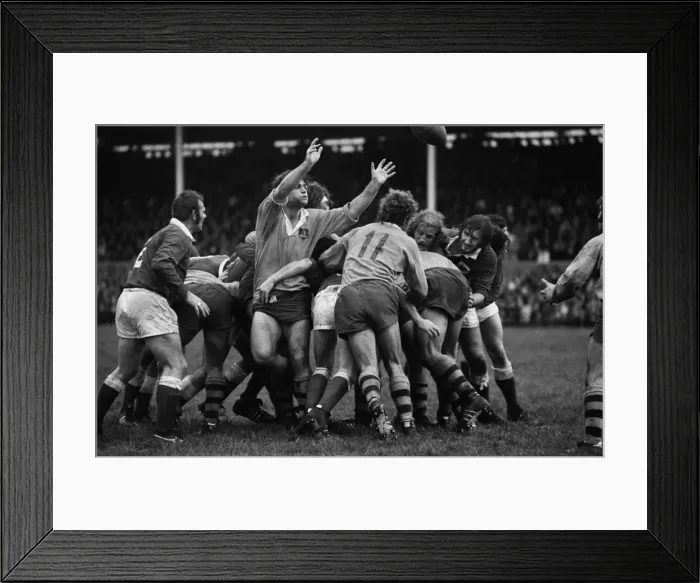Framed Print : Llanelli take on Australia in 1975 Framed Print : Llanelli take on Australia in 1975