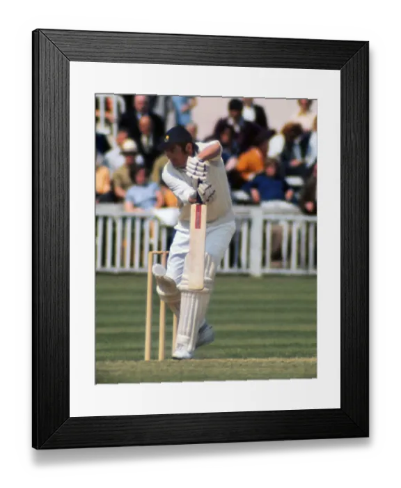 Framed Print : Tony Lewis plays for The Rest in 1974 Framed Print : Tony Lewis plays for The Rest in 1974