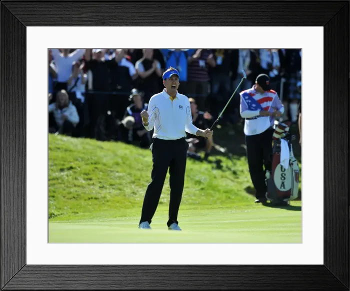 Framed Print : Ian Poulter - 2010 Ryder Cup Framed Print : Ian Poulter - 2010 Ryder Cup