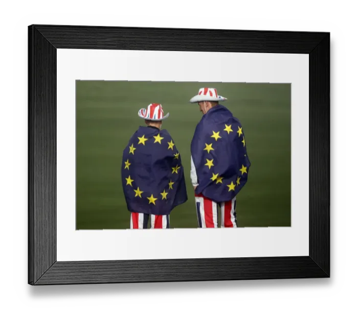Framed Print : European fans at the 2010 Ryder Cup Framed Print : European fans at the 2010 Ryder Cup