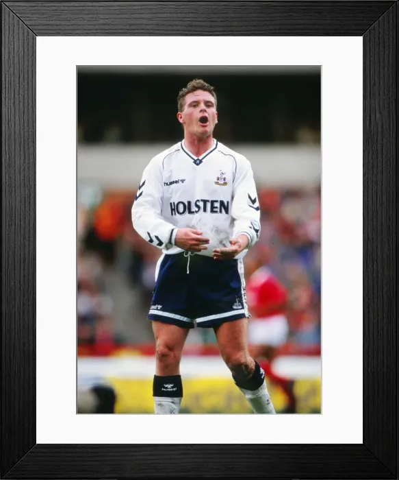 Framed Print : Paul Gascoigne - Tottenham Hotspur Framed Print : Paul Gascoigne - Tottenham Hotspur