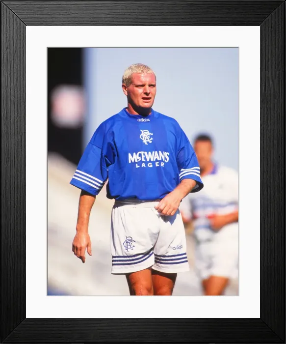 Framed Print : Paul Gascoigne - Rangers Framed Print : Paul Gascoigne - Rangers