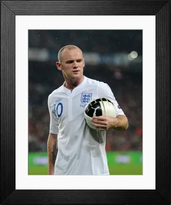 Framed Print : Wayne Rooney after Englands victory over Switzerland in 2010 Framed Print : Wayne Rooney after Englands victory over Switzerland in 2010