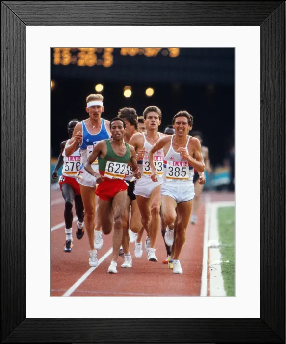 Framed Print : 1984 Los Angeles Olympics - Mens 5000m Final