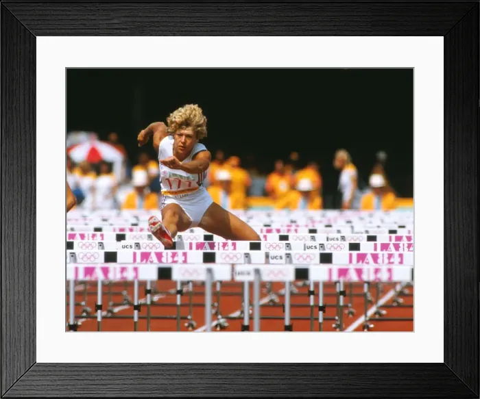 Framed Print : Shirley Strong - 1984 Los Angeles Olympics Framed Print : Shirley Strong - 1984 Los Angeles Olympics