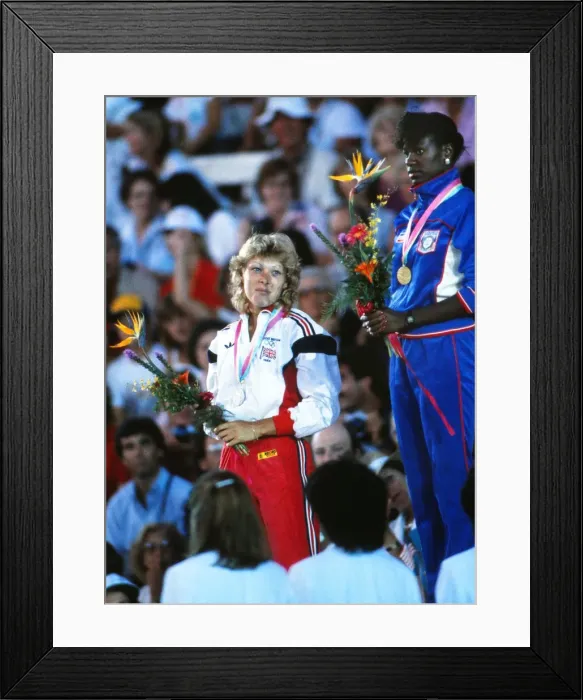 Framed Print : 1984 Los Angeles Olympics - Womens 100m Hurdles Framed Print : 1984 Los Angeles Olympics - Womens 100m Hurdles