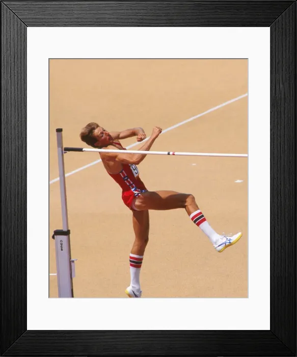 Framed Print : Dwight Stones - 1984 Los Angeles Olympics Framed Print : Dwight Stones - 1984 Los Angeles Olympics