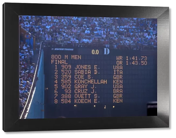 Mens 800m - 1984 Los Angeles Olympics