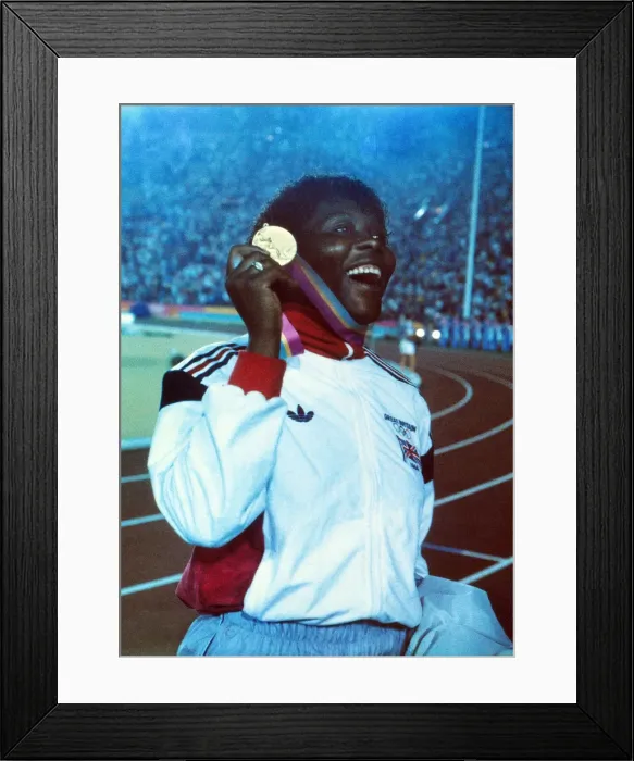 Framed Print : Tessa Sanderson - 1984 Los Angeles Olympics Framed Print : Tessa Sanderson - 1984 Los Angeles Olympics