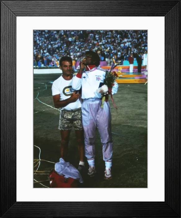 Framed Print : Tessa Sanderson - 1984 Los Angeles Olympics Framed Print : Tessa Sanderson - 1984 Los Angeles Olympics
