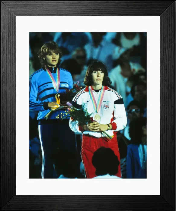 Framed Print : 1984 Los Angeles Olympics - Womens Long Jump Framed Print : 1984 Los Angeles Olympics - Womens Long Jump