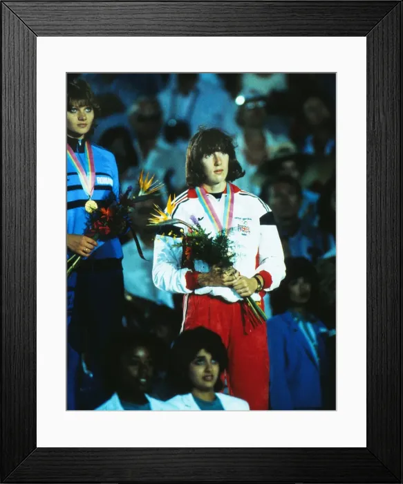 Framed Print : 1984 Los Angeles Olympics - Womens Long Jump Framed Print : 1984 Los Angeles Olympics - Womens Long Jump