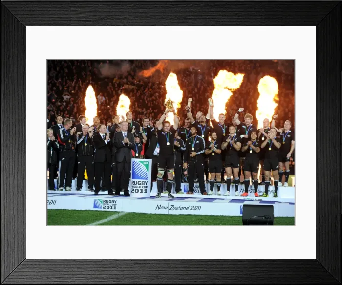 Framed Print : New Zealand - 2011 Rugby World Cup Winners Framed Print : New Zealand - 2011 Rugby World Cup Winners