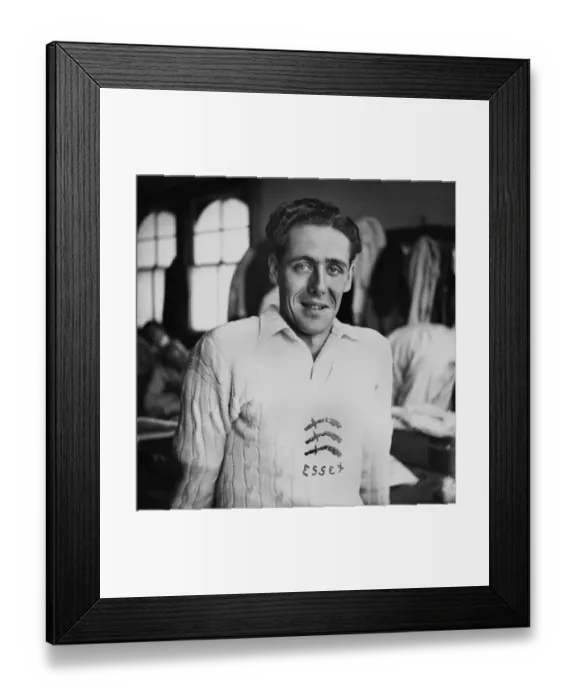 Framed Print : Trevor Bailey - Essex CCC Framed Print : Trevor Bailey - Essex CCC