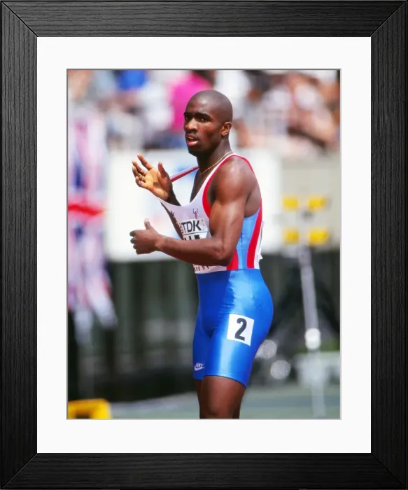 Framed Print : Derek Redmond at the 1991 Tokyo World Championships