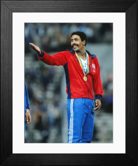 Framed Print : Daley Thompson - 1980 Olympic Decathlon Champion Framed Print : Daley Thompson - 1980 Olympic Decathlon Champion