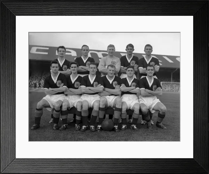 Framed Print : Scotland - 1957 British Home Championship Framed Print : Scotland - 1957 British Home Championship