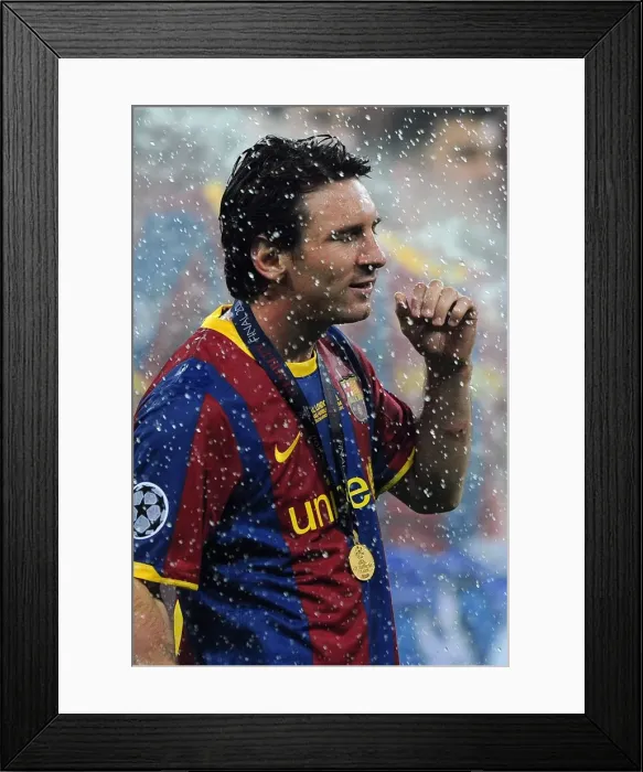 Framed Print : Lionel Messi after the 2011 Champions League Final Framed Print : Lionel Messi after the 2011 Champions League Final