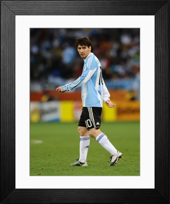 Framed Print : Lionel Messi - 2010 World Cup Framed Print : Lionel Messi - 2010 World Cup