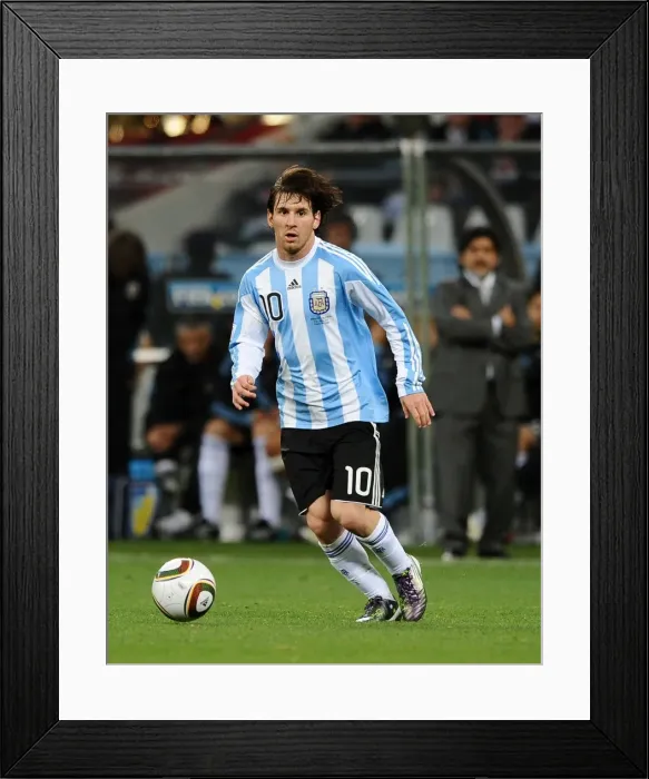Framed Print : Lionel Messi - 2010 World Cup Framed Print : Lionel Messi - 2010 World Cup