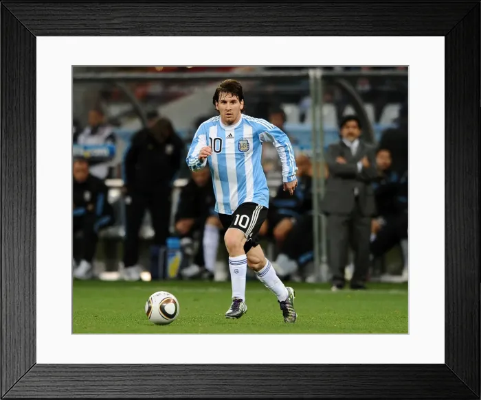 Framed Print : Lionel Messi - 2010 World Cup Framed Print : Lionel Messi - 2010 World Cup