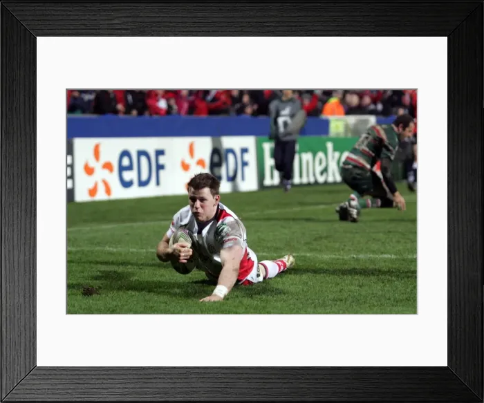 : Ulsters Craig Gilroy scores against Leicester in the 2011 Heineken Cup : Ulsters Craig Gilroy scores against Leicester in the 2011 Heineken Cup
