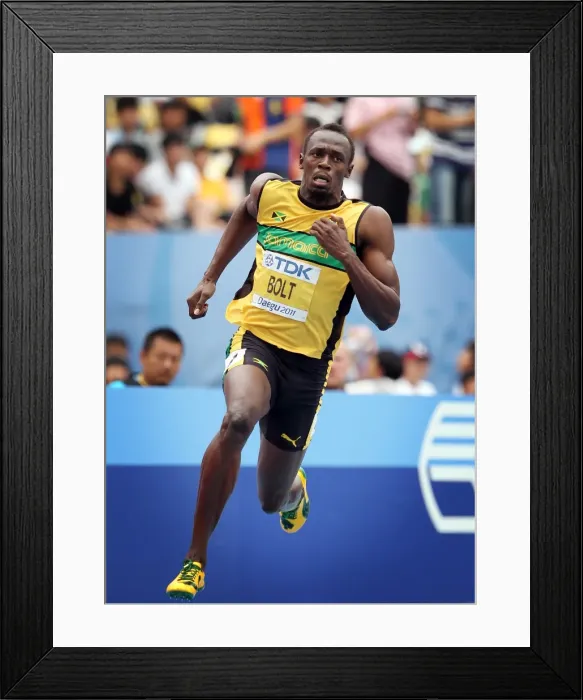 Framed Print : Usain Bolt at the 2011 World Championships Framed Print : Usain Bolt at the 2011 World Championships