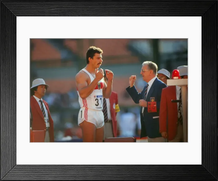 Framed Print : 1988 Seoul Olympics: Decathlon Framed Print : 1988 Seoul Olympics: Decathlon