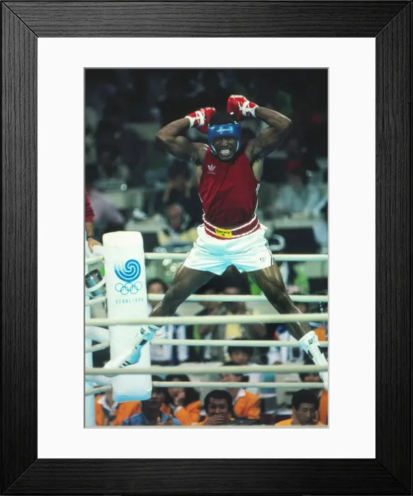 Framed Print : Ray Mercer - 1988 Seoul Olympics - Boxing Framed Print : Ray Mercer - 1988 Seoul Olympics - Boxing