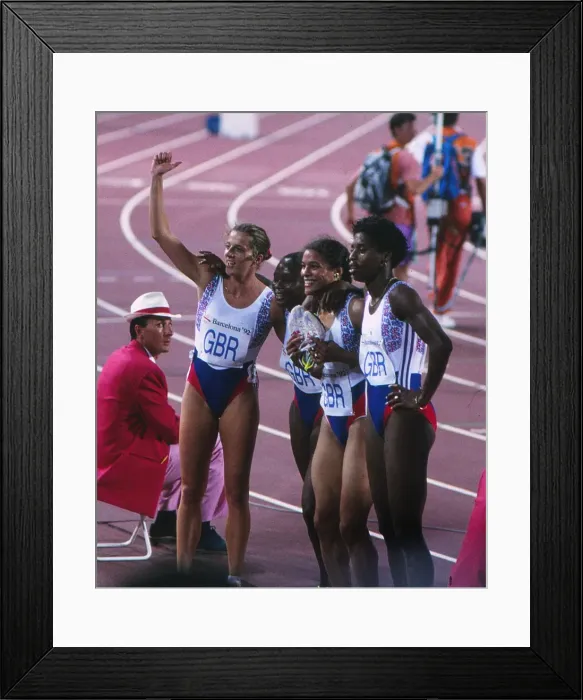 Framed Print : 1992 Barcelona Olympics: Womens 4x400m Relay Framed Print : 1992 Barcelona Olympics: Womens 4x400m Relay