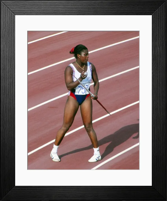Framed Print : 1992 Barcelona Olympics: Womens Javelin Throw Framed Print : 1992 Barcelona Olympics: Womens Javelin Throw