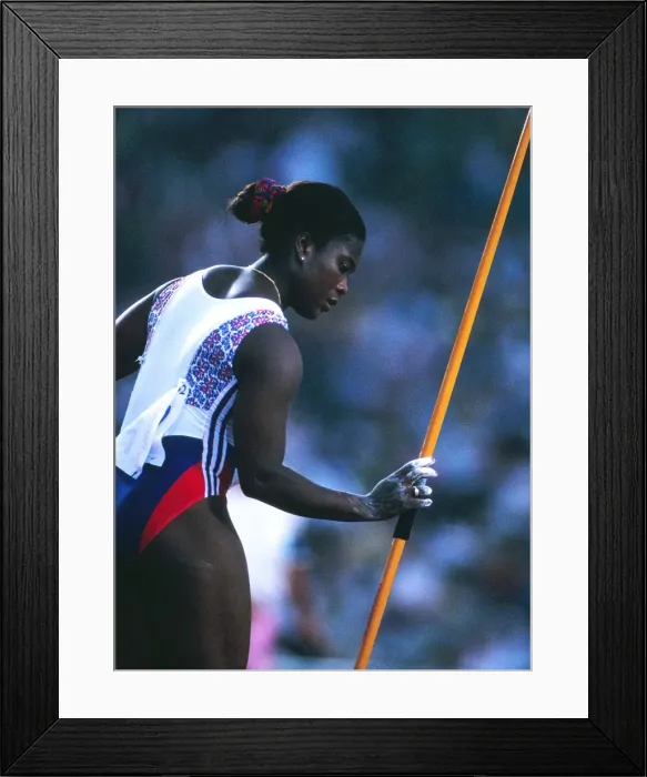 Framed Print : 1992 Barcelona Olympics: Womens Javelin Throw Framed Print : 1992 Barcelona Olympics: Womens Javelin Throw