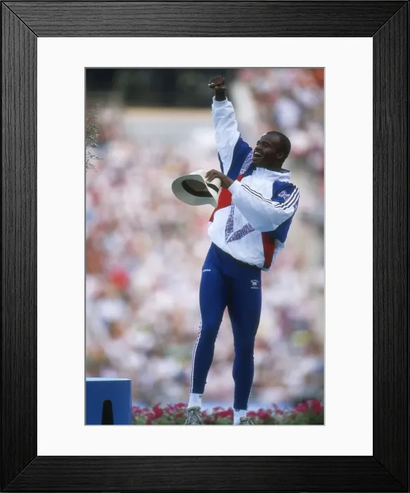 Framed Print : 1992 Barcelona Olympics: Mens 400m Hurdles Framed Print : 1992 Barcelona Olympics: Mens 400m Hurdles