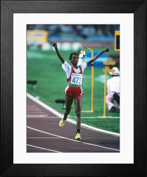 Framed Print : 1992 Barcelona Olympics: Womens 10, 000m
