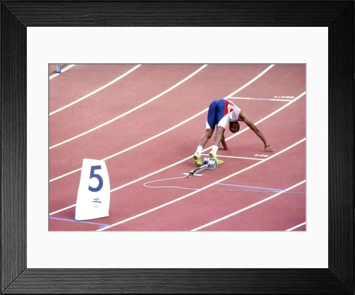 Framed Print : 1992 Barcelona Olympics - Mens 400m Hurdles Framed Print : 1992 Barcelona Olympics - Mens 400m Hurdles
