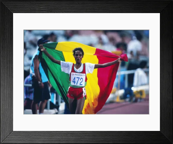 Framed Print : 1992 Barcelona Olympics: Womens 10, 000m Framed Print : 1992 Barcelona Olympics: Womens 10, 000m