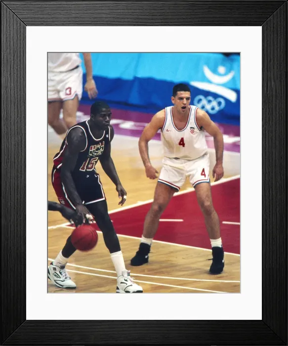 Framed Print : 1992 Barcelona Olympics: Mens Basketball