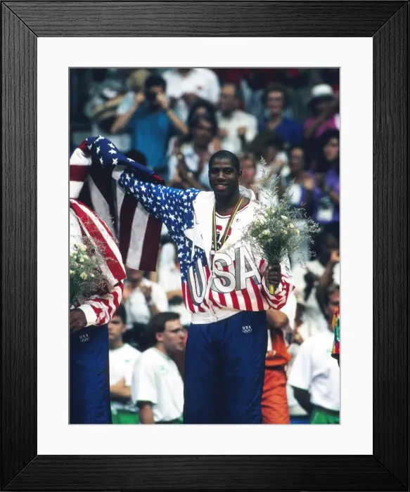 Framed Print : 1992 Barcelona Olympics: Mens Basketball