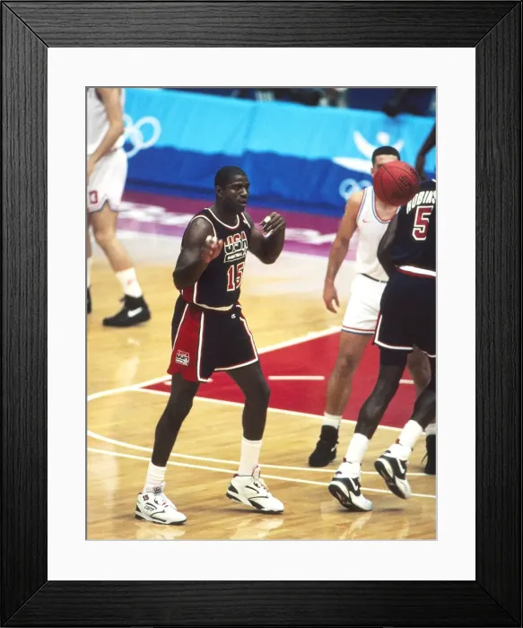 Framed Print : 1992 Barcelona Olympics: Mens Basketball