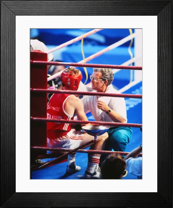 Framed Print : 1992 Barcelona Olympics: Boxing Framed Print : 1992 Barcelona Olympics: Boxing