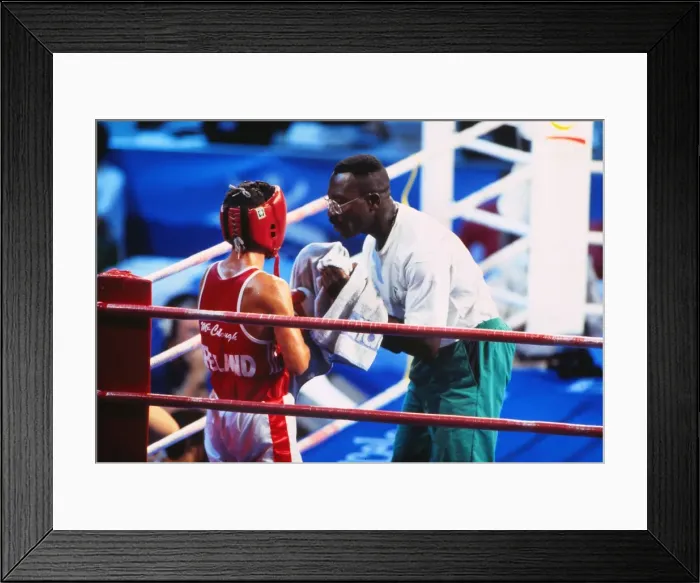 Framed Print : 1992 Barcelona Olympics: Boxing Framed Print : 1992 Barcelona Olympics: Boxing