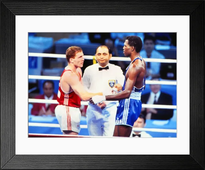 Framed Print : 1992 Barcelona Olympics: Boxing Framed Print : 1992 Barcelona Olympics: Boxing