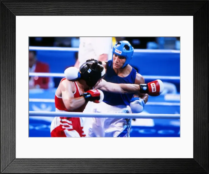Framed Print : 1992 Barcelona Olympics: Boxing Framed Print : 1992 Barcelona Olympics: Boxing