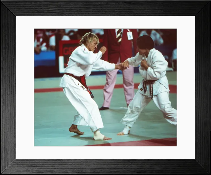 Framed Print : 1992 Barcelona Olympics: Womens Judo Framed Print : 1992 Barcelona Olympics: Womens Judo